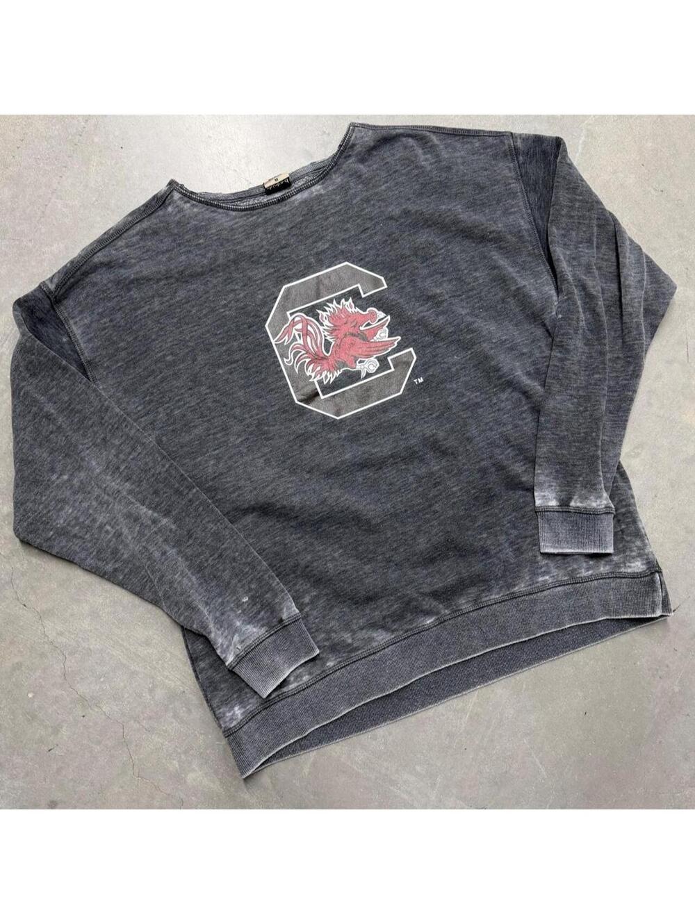 2000s University of South Carolina Womens Gray Lightweight Crewneck Sized Medium